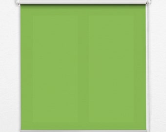 Roller Blinds, Blackout or Sheer Option, Light green, Solid Color, Colors, Natural Light Control, Printed Pattern