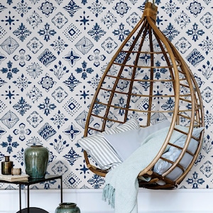Signature pattern wallpaper,   Removable, temporary wall decal,  Just peel and stick!  Pattern wall mural   #55