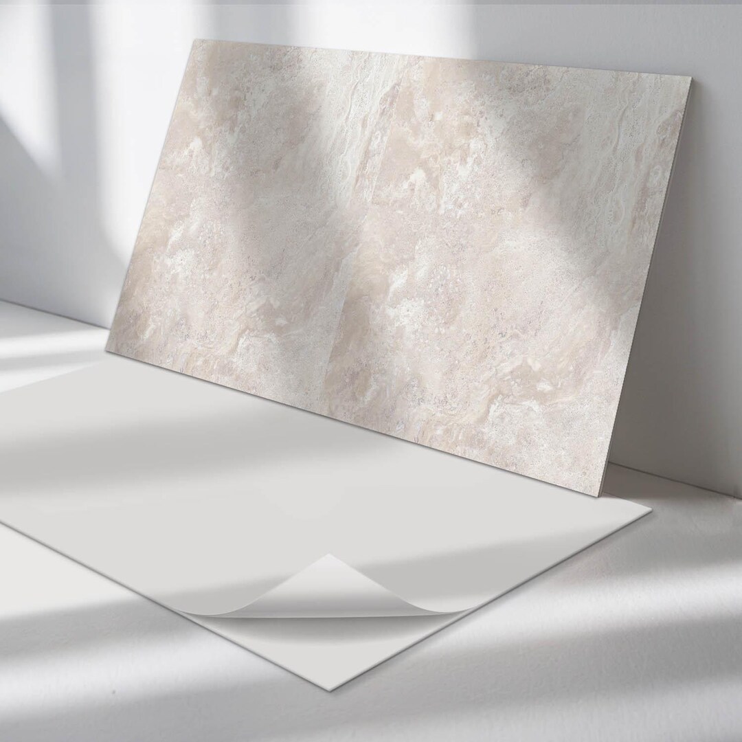 Sticker Decorative Panel Natural Stone Panel Stickers, Creamy Removable Panels, Splashback Panel ...