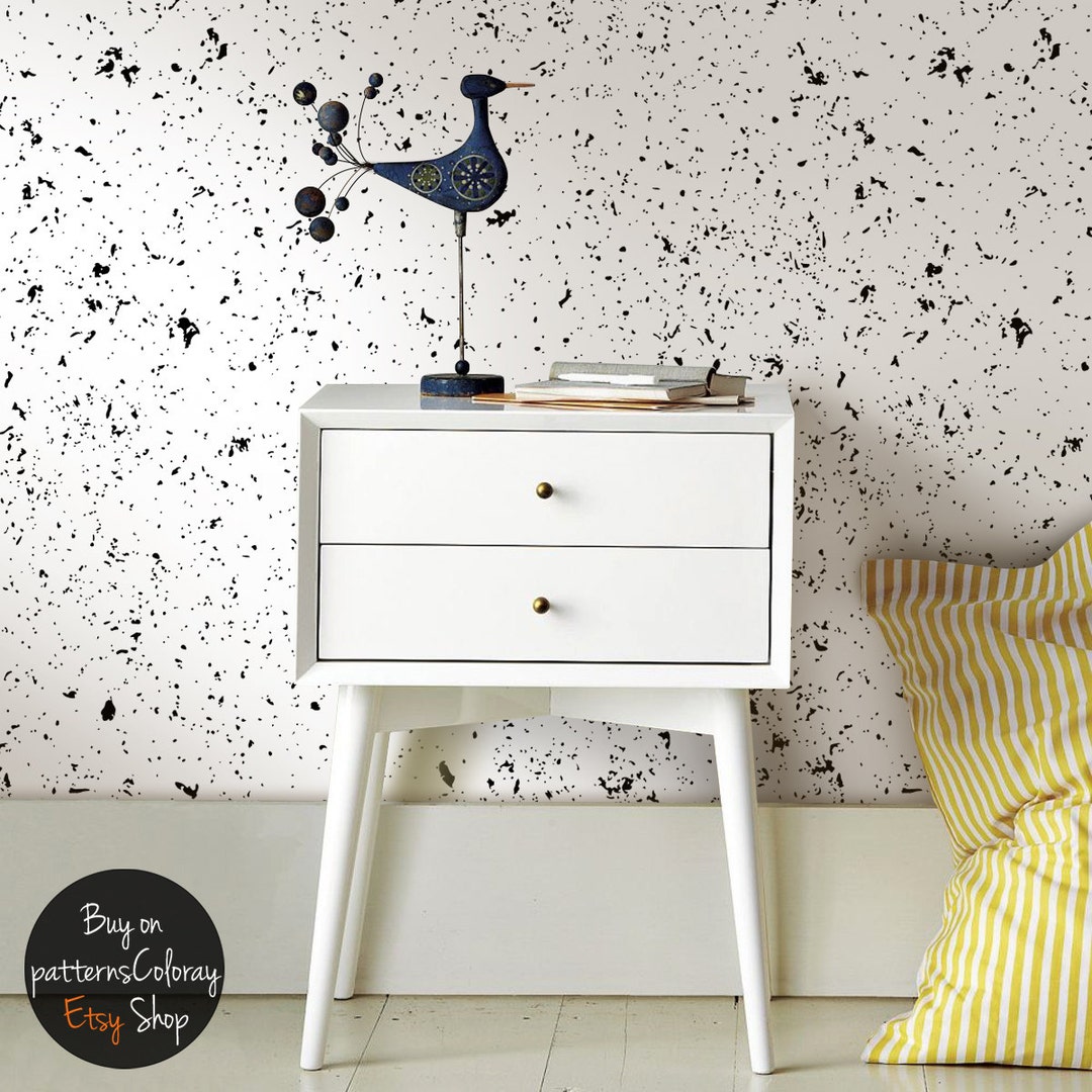 Dalmatian Spot Pattern Wallpaper Peel and Stick Animal Decor - Etsy