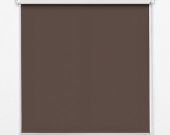 Roller Blinds, Blackout or Sheer Option, Brown, Solid Color, Colors, Window Shades, Unique Window Dressings