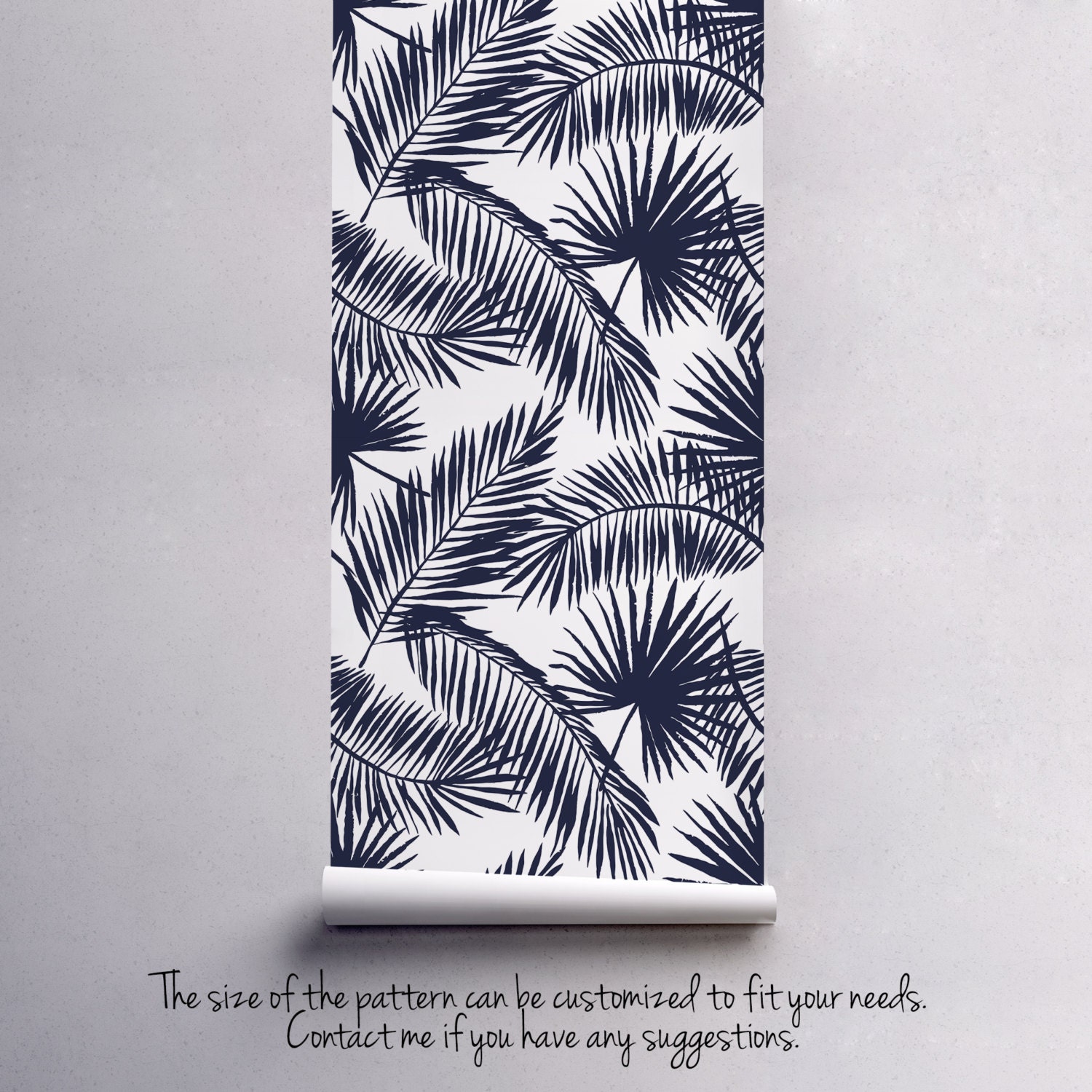 Tropical palm leaf wallpaper Exotic leaves Palm leaf print | Etsy