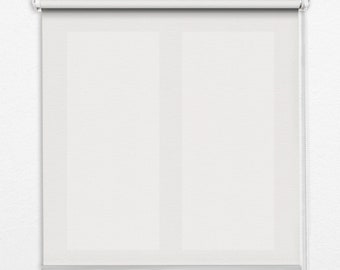 Roller Blinds, Blackout or Sheer Option, White, Solid Color, Colors, Window Shades, Unique Window Dressings