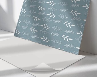 Plant Panel Stickers, Gray Peel and Stick Panels, Splashback Panel, Flowers and Plants Decal Decoration, Floor Panel Stickers