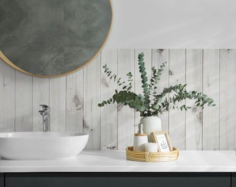 Texture of wooden boards Panel Stickers, White Peel and Stick Panels, Splashback Panel, Textures Decal Decoration, Floor Panel Stickers