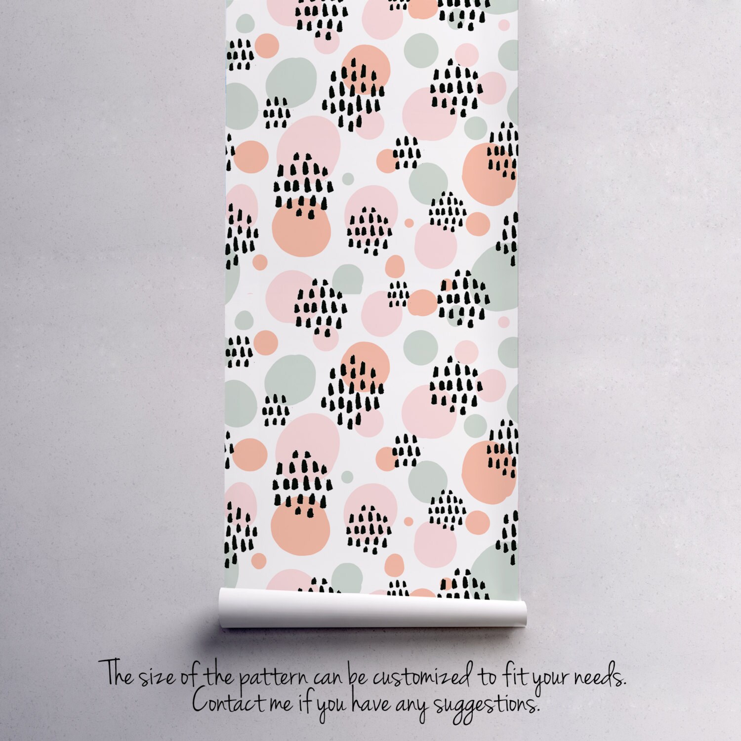 Abstract pastel seamless pattern wallpaper Colorful dots | Etsy