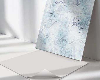 Abstract marble Panel Stickers, Turquoise Peel and Stick Panels, Splashback Panel, Textures Decal Decoration, Floor Panel Stickers