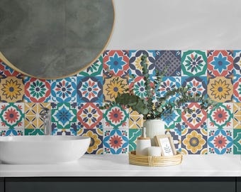 Mosaics Panel Stickers, Green Peel and Stick Panels, Splashback Panel, Backgrounds And Patterns Decal Decoration, Floor Panel Stickers