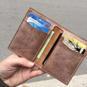 Einzigartige Lederbrieftasche, Geschenk der Liebhaber, byhalinh