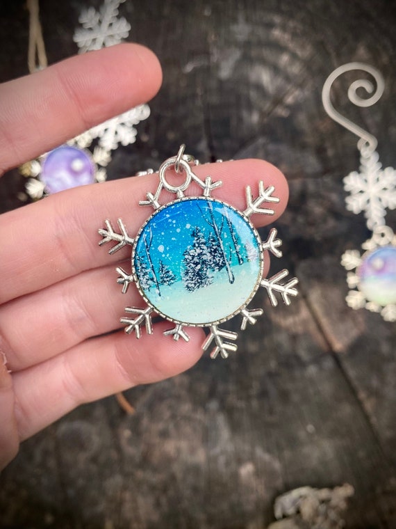 Small Snowflake Christmas ornaments - Homemade gifts