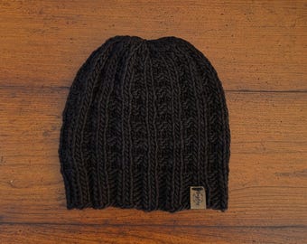 Luxury Men's Adult Merino Wool Knit Beanie - Heavy