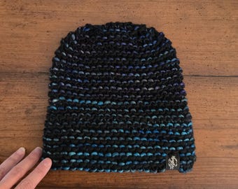 Luxury Men's Adult Merino Wool Knit Beanie - Double brim