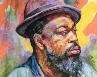 Commissie aangepast portret pastel schilderij van foto