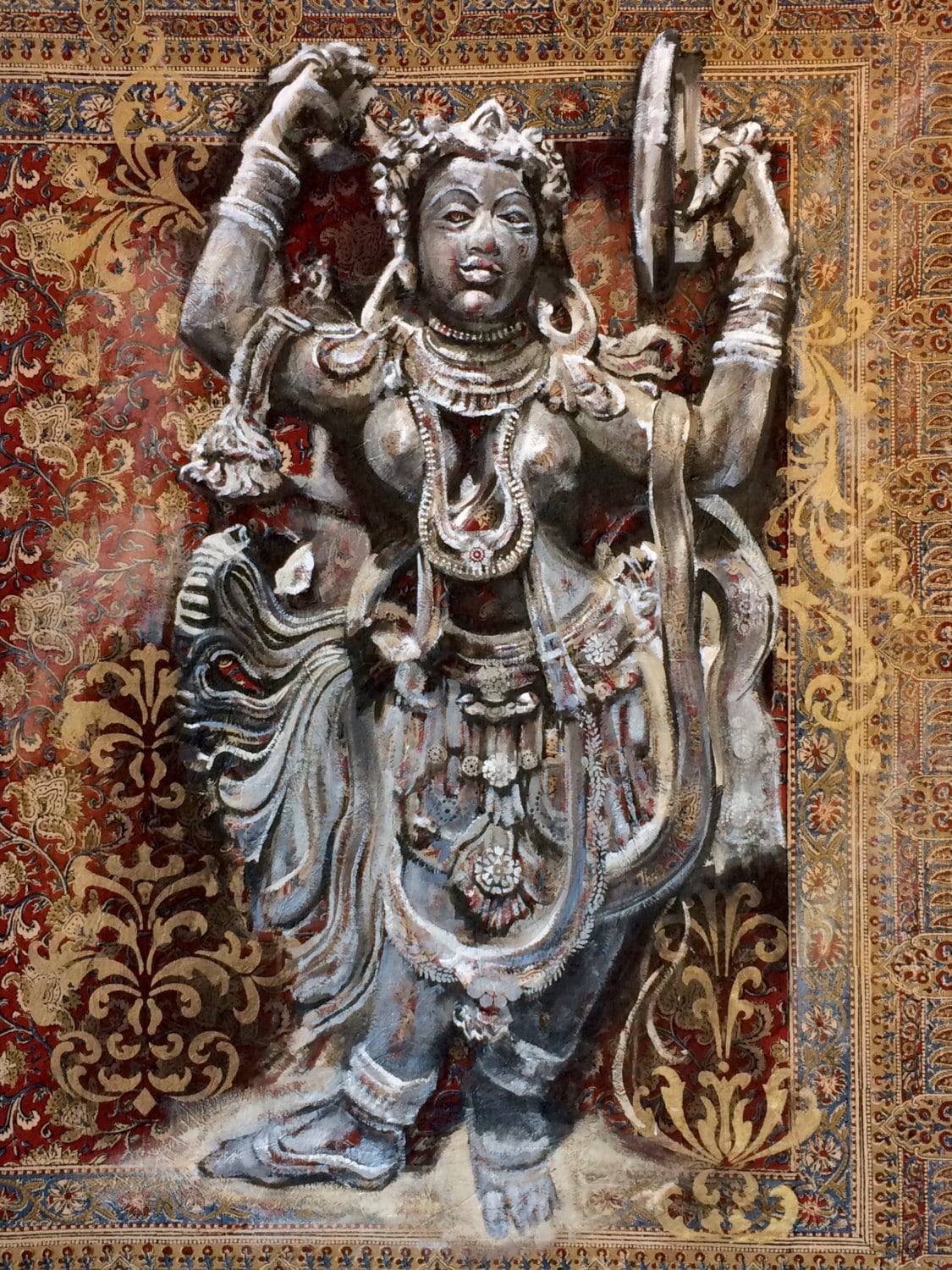 Dancing Devi and Devi With Mirror Dyptich - Etsy