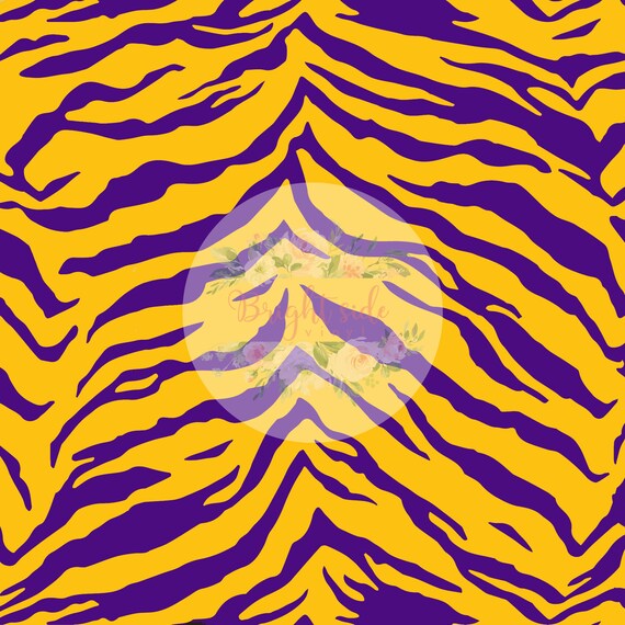 Gold and Purple Tiger Pattern HTV Vinyl/ 651 Adhesive Vinyl/ Etsy