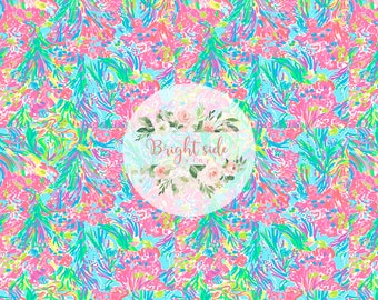 L058 Lilly P Inspired Goombay Smashed Pattern Printed Vinyl HTV L058 Lilly P Inspired Goombay Smashed Pattern Printed Vinyl HTV