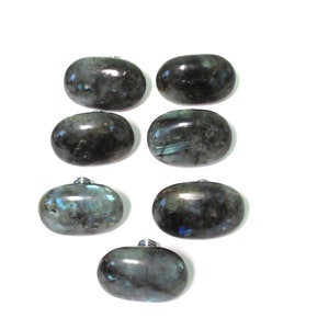 One (1) Knob - Extra-Large Labradorite Stone Knob - Home Décor