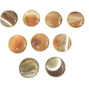 Agate Stone Knobs - Mushroom Style