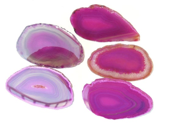 Rosa Achat zieht Kabinett Knöpfe Boho-Dekor | Etsy