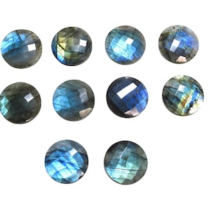 Faceted Labradorite Stone Knob - Home Décor