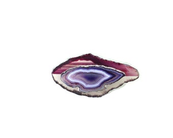 One (1) Knob - Purple Agate Knob - Juxtaposed Knob - Home Decor