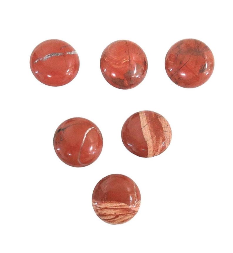 Red Jasper Round Knobs image 1