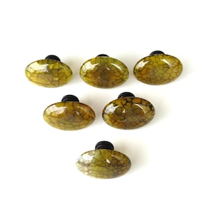 One (1) Knob - Dragons Vein Agate Knob – Home Décor