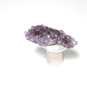 Amethyst Cluster Lamp Finial - Home Décor