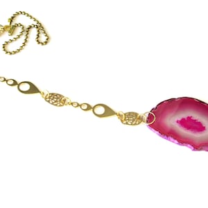 Pink Agate  Ceiling Light & Fan Chain Pull Attachment – Home Décor