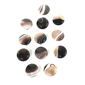 Brown Coffee Agate Stone Knobs - Sets of 4/8/12 - Home Decor Pulls