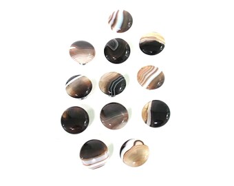Brown Coffee Agate Stone Knobs - Sets of 4/8/12 - Home Decor Pulls