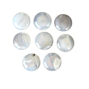 Beige-Cream-White Agate Round Stone Knobs