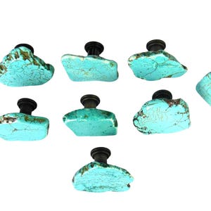 Turquoise Slab Knob - Free-Form Stones - Bohemian Appeal - Southwest Style