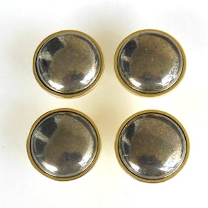 One (1) or Sets of (4) - (8) - (12) - (24) Knobs - Pyrite Stone Pulls - Dresser - Cabinet Stone Knobs - Home Décor