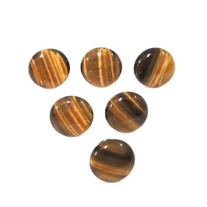 Round Tigers Eye Stone Knob - Gemstone Knobs - Home Décor