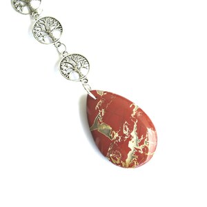 Brecciated Jasper Ceiling Light & Fan Chain Pull - Stone Pull Attachment – Natural Stone - Home Decor