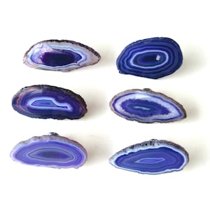 One (1) Knob - Purple - Eggplant Agate Knob - Medium Size Knob - Home Décor