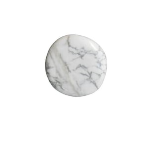 Large White Howlite Stone Knobs - Polished Stones - Home Décor