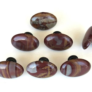 One (1) Knob - Mookaite Australian Jasper Knobs - Home Decor