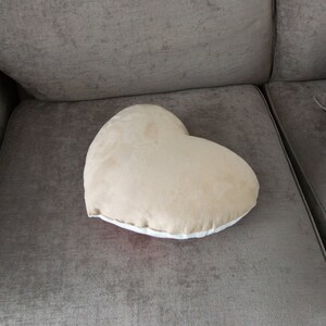 Hug Faux Suede Heart-Shaped Cushion image 5