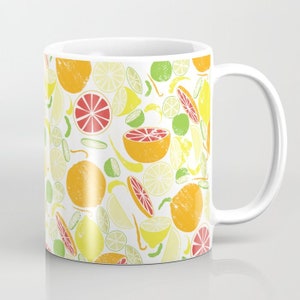 Citrus Zing - Taza de cerámica de 11 oz (313 ml)