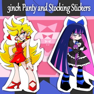 3inch panty and stocking stickers
