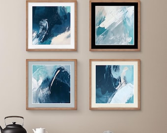 Marco de fotos de madera de cerezo hecho a mano con paspartú - Perfil fino