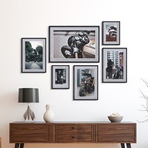 Super Slim Edge Black Picture Frame with Mat, Modern Design Custom Photo Frame, Handmade Poster Frame A1 A2 A4 8x8 24x36 12x18 11x17 16x20
