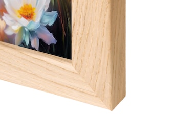 Handmade Solid Oak Picture Frame: Scandinavian Minimalist Style