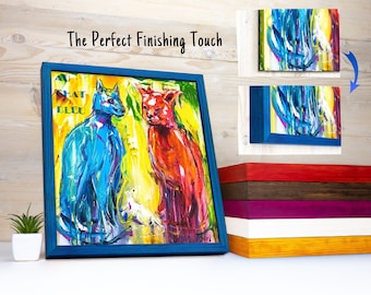 Thin Edge Pine Canvas Frame: Handmade Hardwood Oil Painting Frame