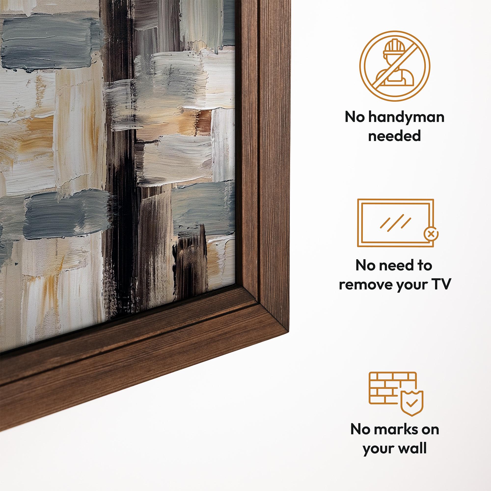 Timber Frame Tv Pine Wood TV Frame, Samsung the Frame/pro, Hisense, TCL, Customizable ...