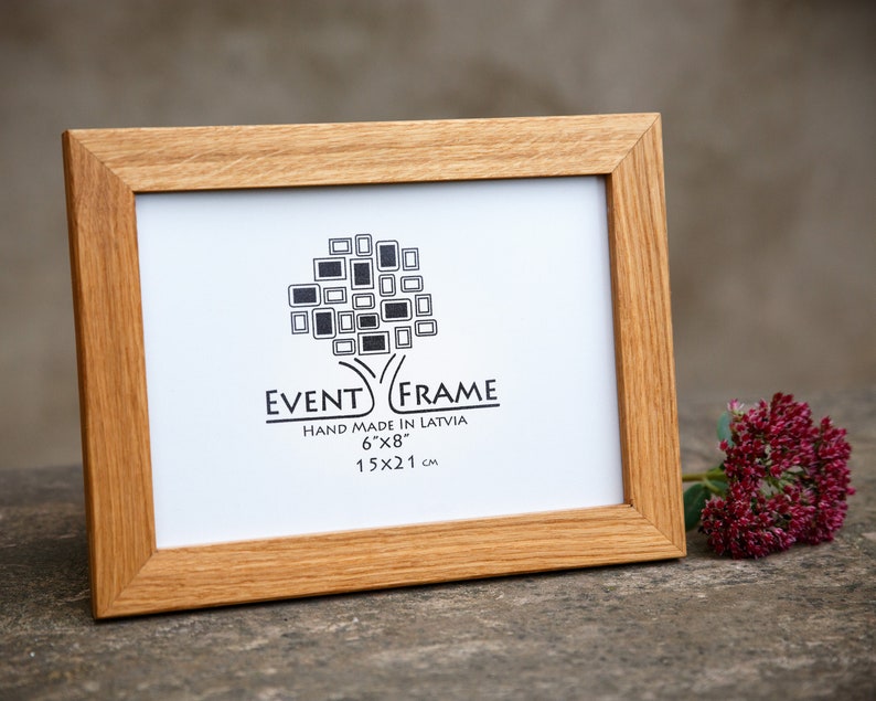 Oak Photo Frame From Solid Hardwood Custom Sizes 4x4 up to Etsy Canada