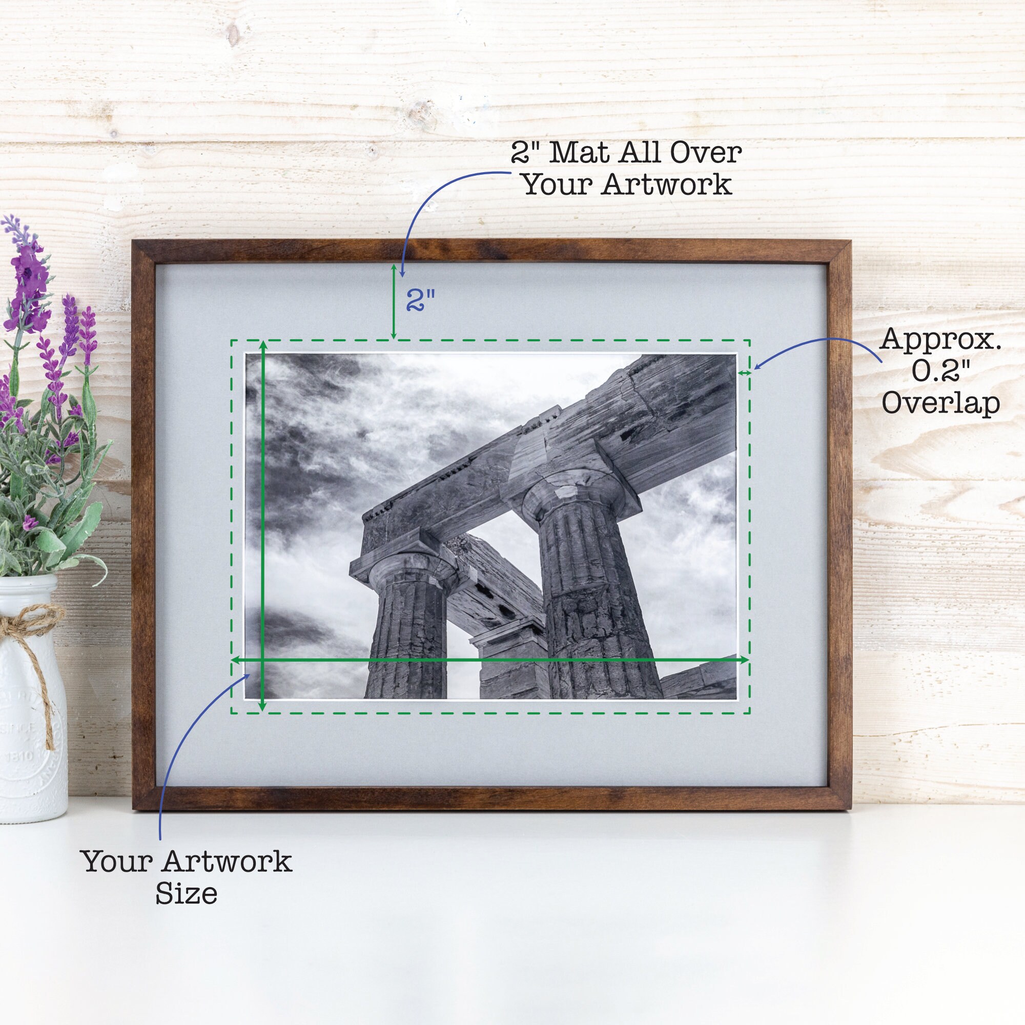 2-Pack Kids Art Frames 10x12.5" - Front Loading Display For 8.5x11 Artwork