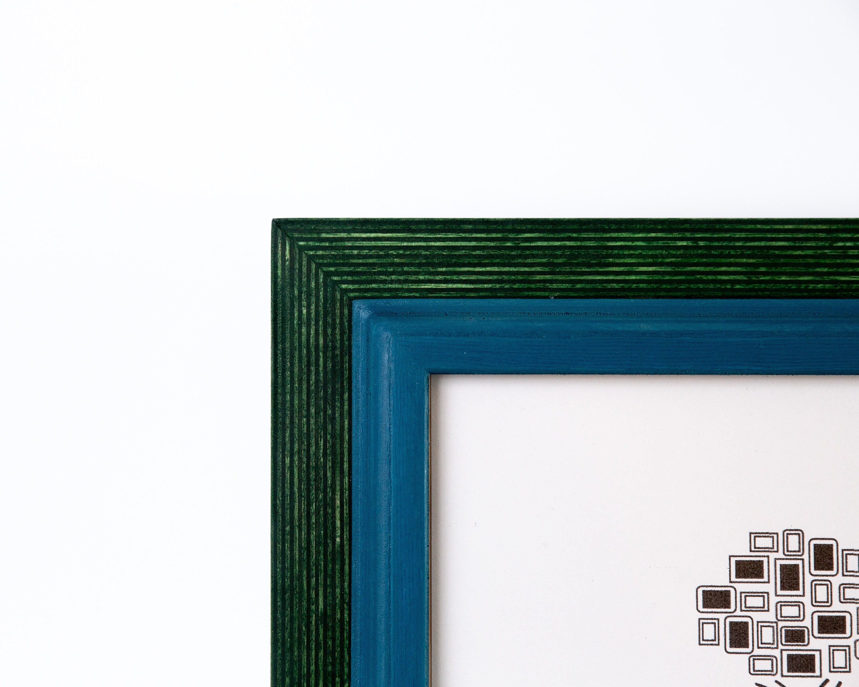GreenBlue Picture Frames Custom Wood Frames for Family Etsy